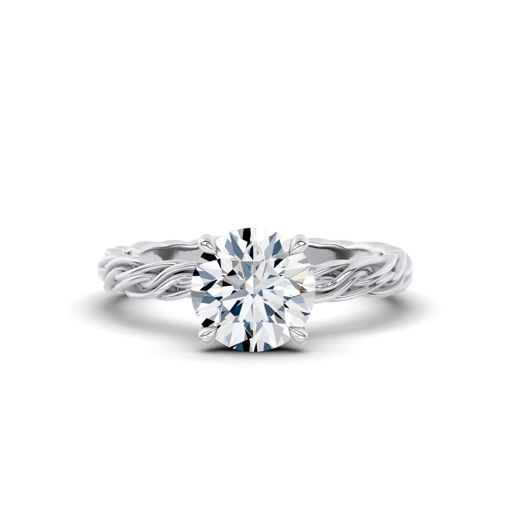 360 degree view of Woven Love Eternity Engagement Ring by Christian Siriano