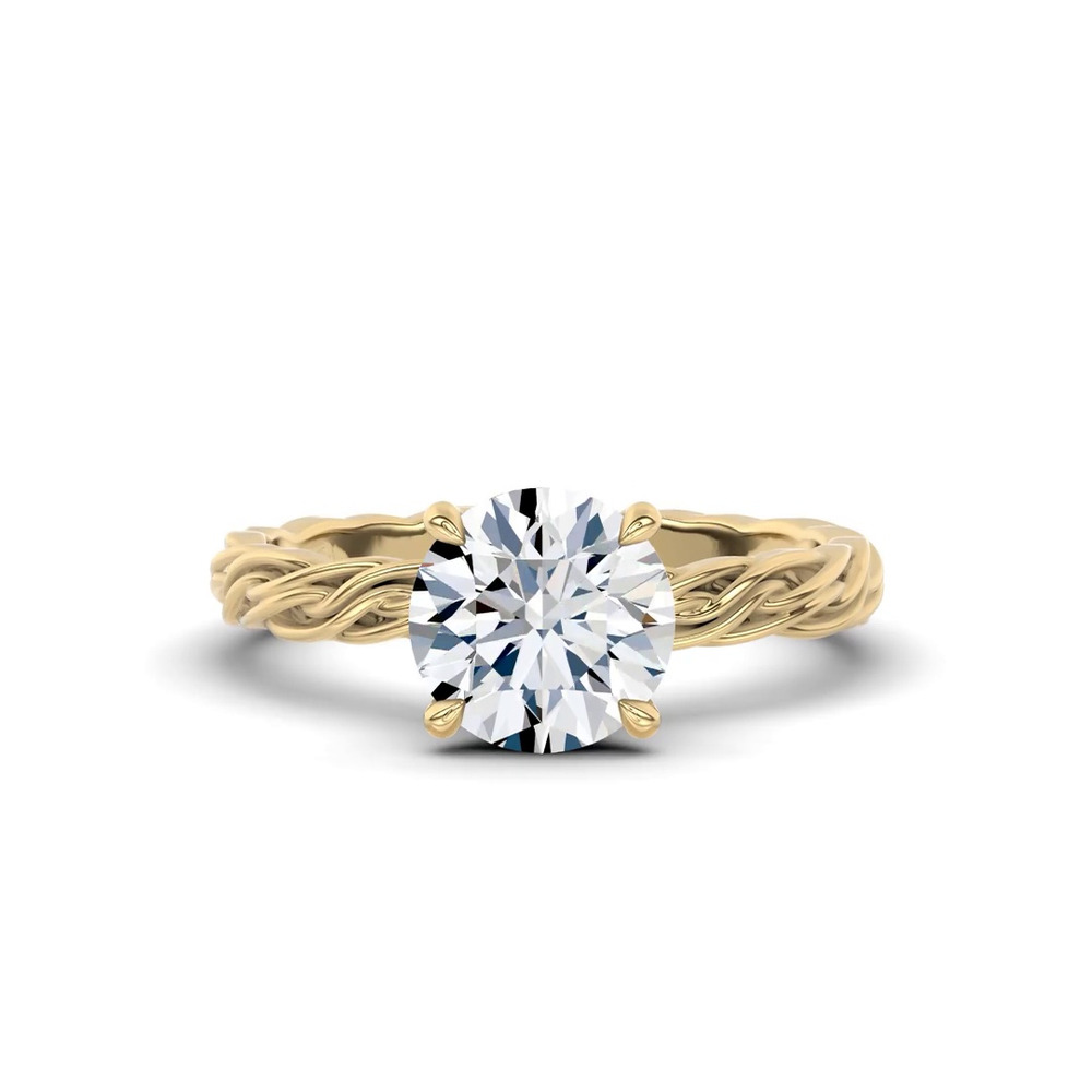 360 degree view of Woven Love Eternity Engagement Ring by Christian Siriano