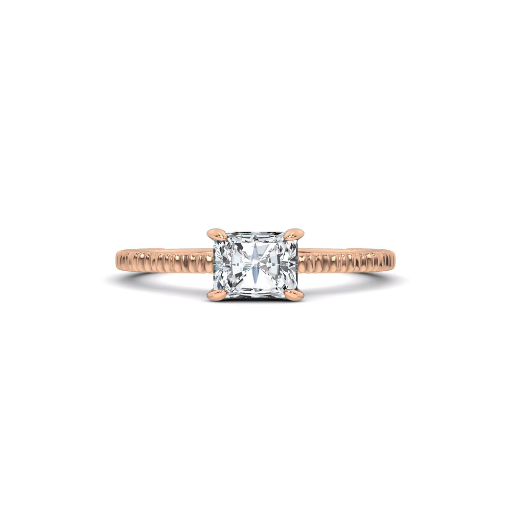 360 degree view of Ruche Solitiare Engagement Ring by Christian Siriano