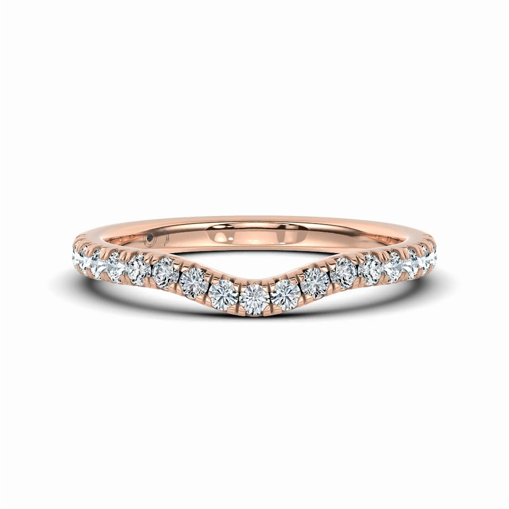 360 degree view of Octave Contoured Pavé Lab Band by Christian Siriano