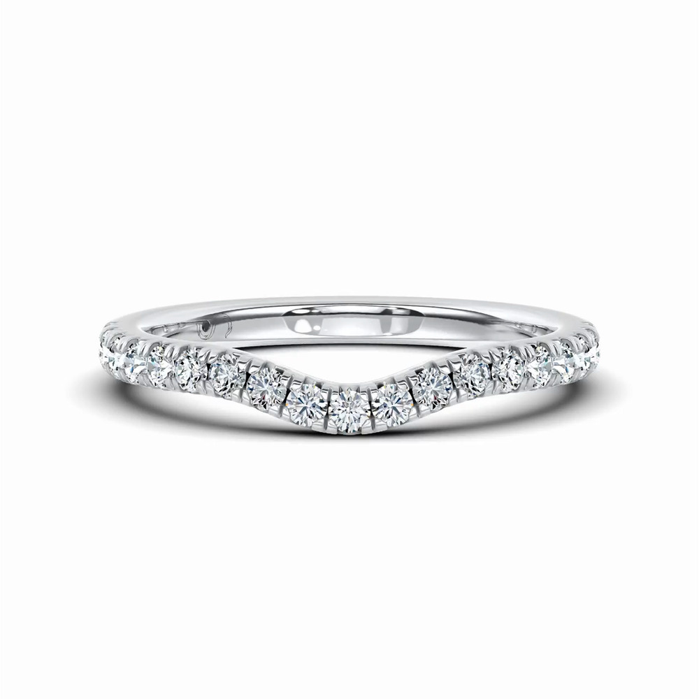 360 degree view of Octave Contoured Pavé Band by Christian Siriano