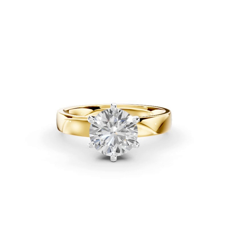 360 degree view of Boda Six-Prong Comfort-Fit Engagement Ring (3mm)