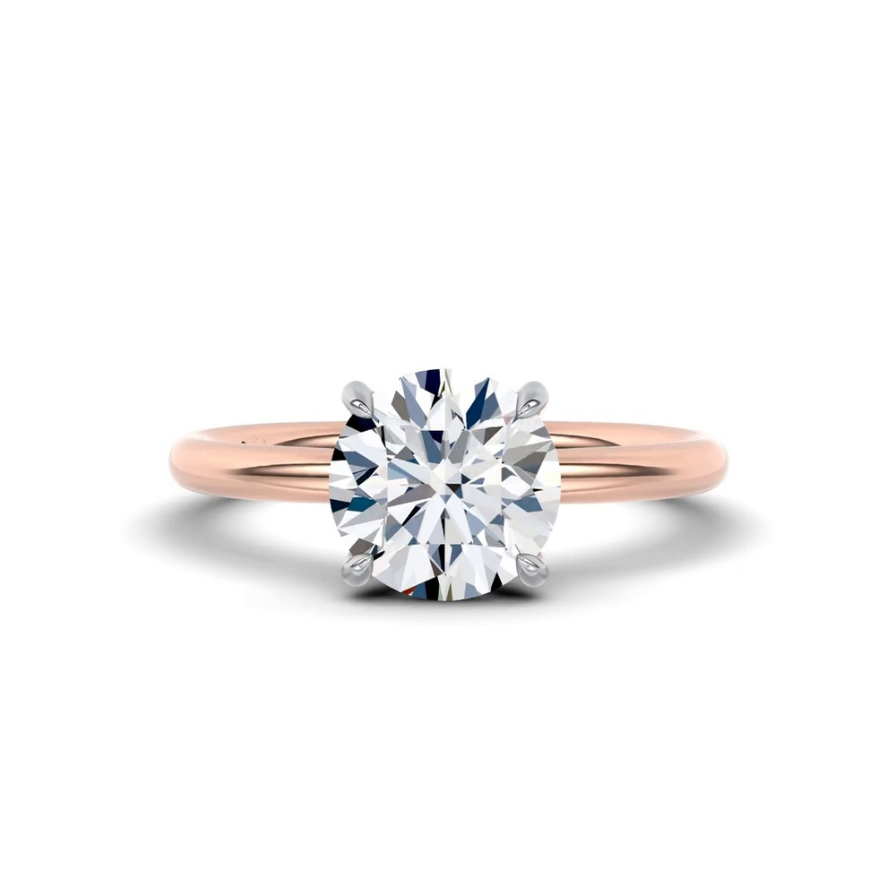 360 degree view of Sculpted C-Prong Solitaire Engagement Ring by Christian Siriano