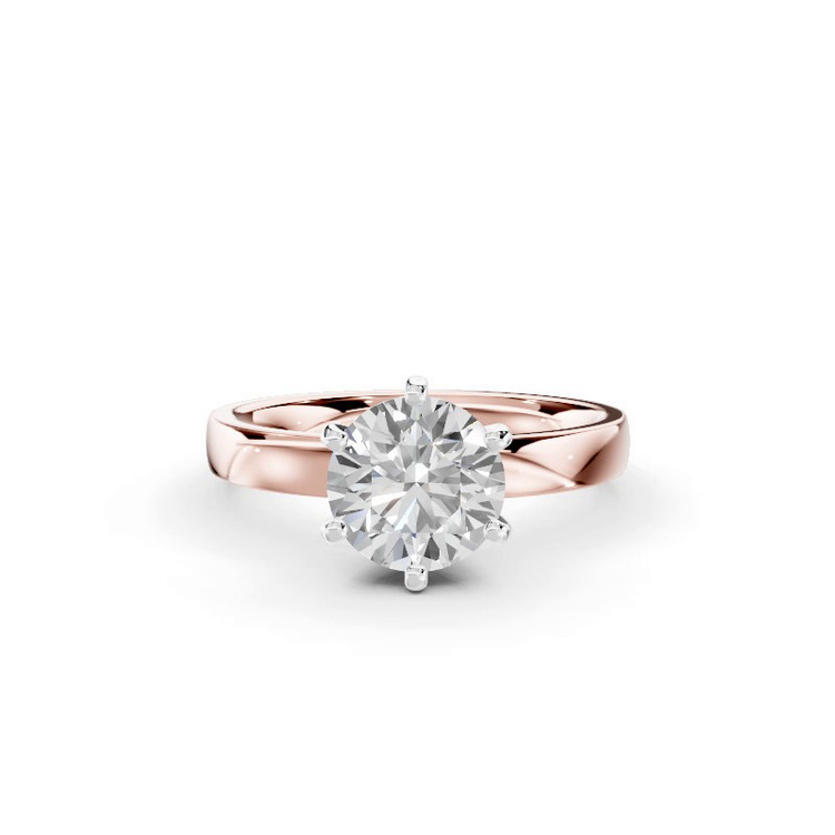 360 degree view of Boda Six-Prong Comfort-Fit Engagement Ring (2.5mm)