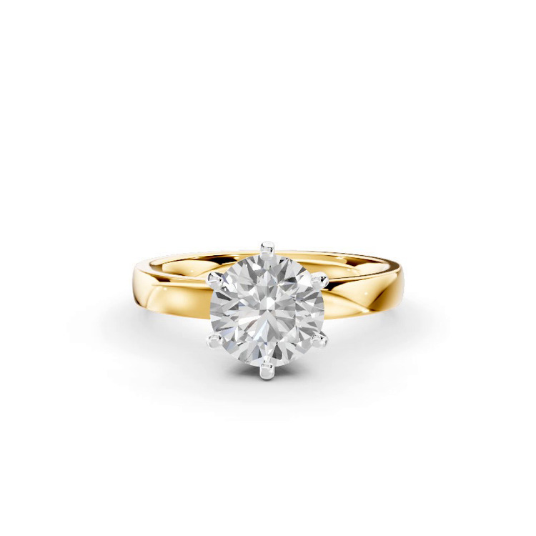 360 degree view of Boda Six-Prong Comfort-Fit Engagement Ring (2.5mm)