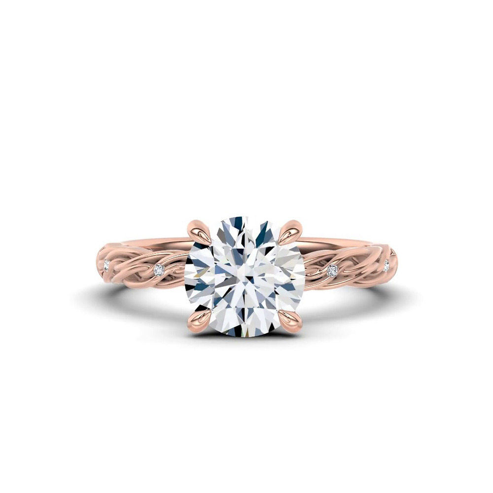 360 degree view of Woven Love Pavé Lab Ininity Band by Christian Siriano