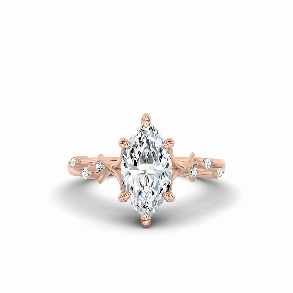 360 degree view of Vionne Vine Engagement Ring