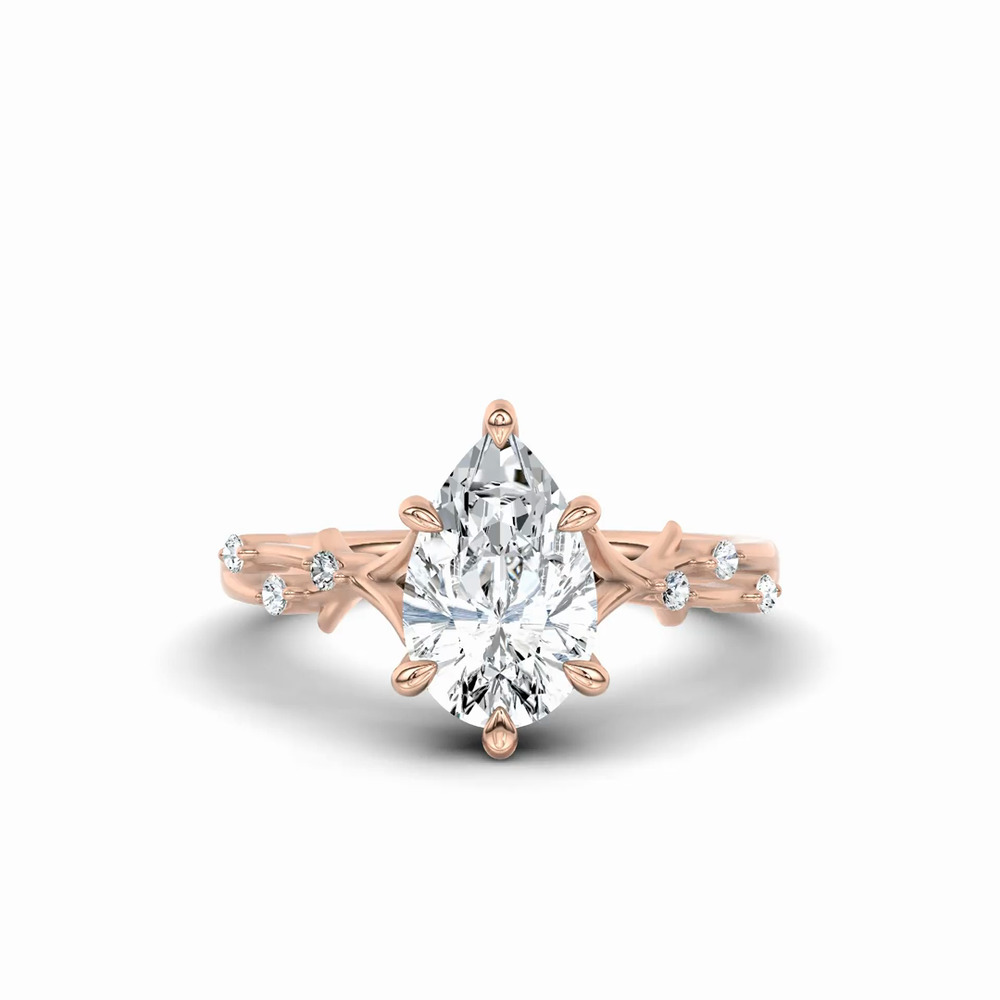 360 degree view of Vionne Vine Engagement Ring