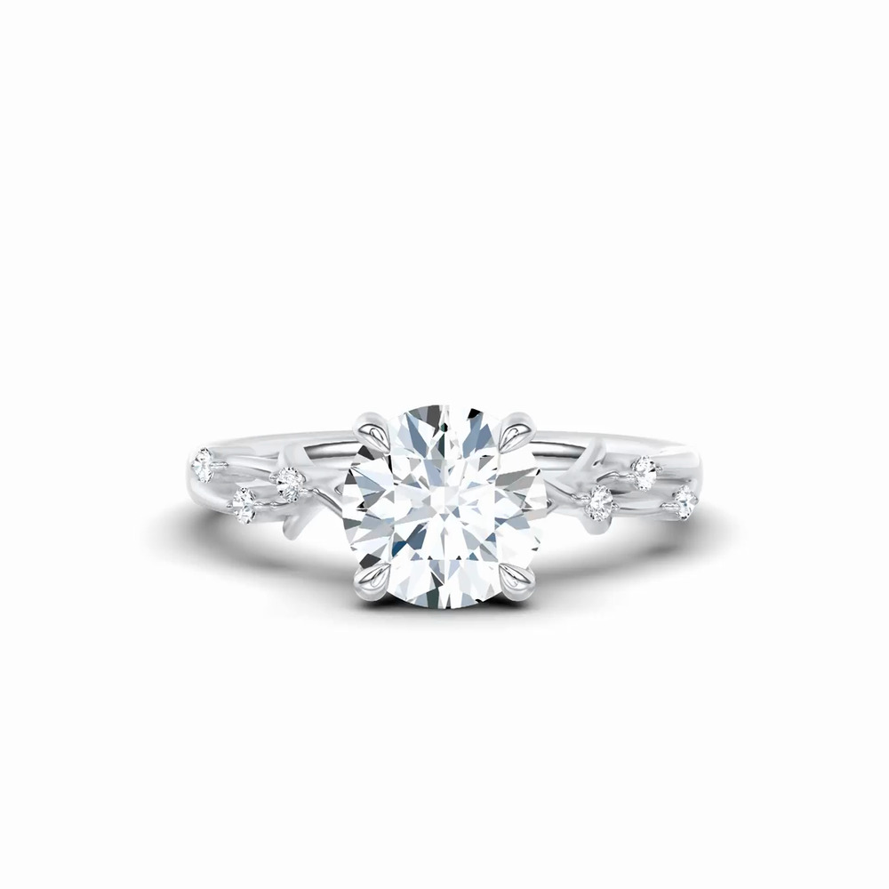 360 degree view of Vionne Vine Engagement Ring