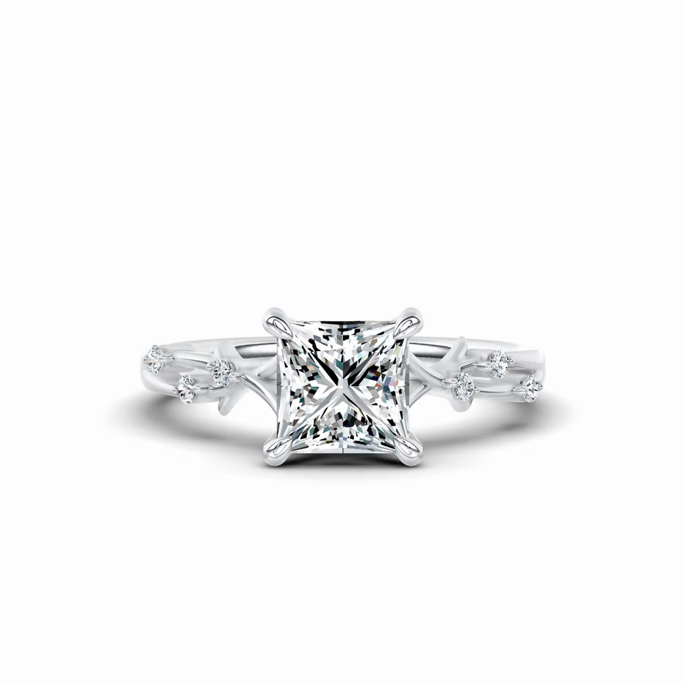 360 degree view of Vionne Vine Engagement Ring