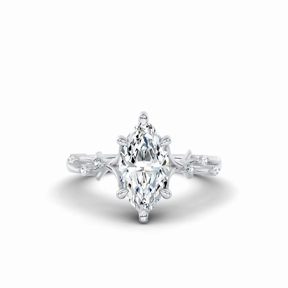 360 degree view of Vionne Vine Engagement Ring