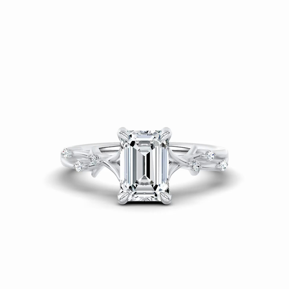 360 degree view of Vionne Vine Engagement Ring