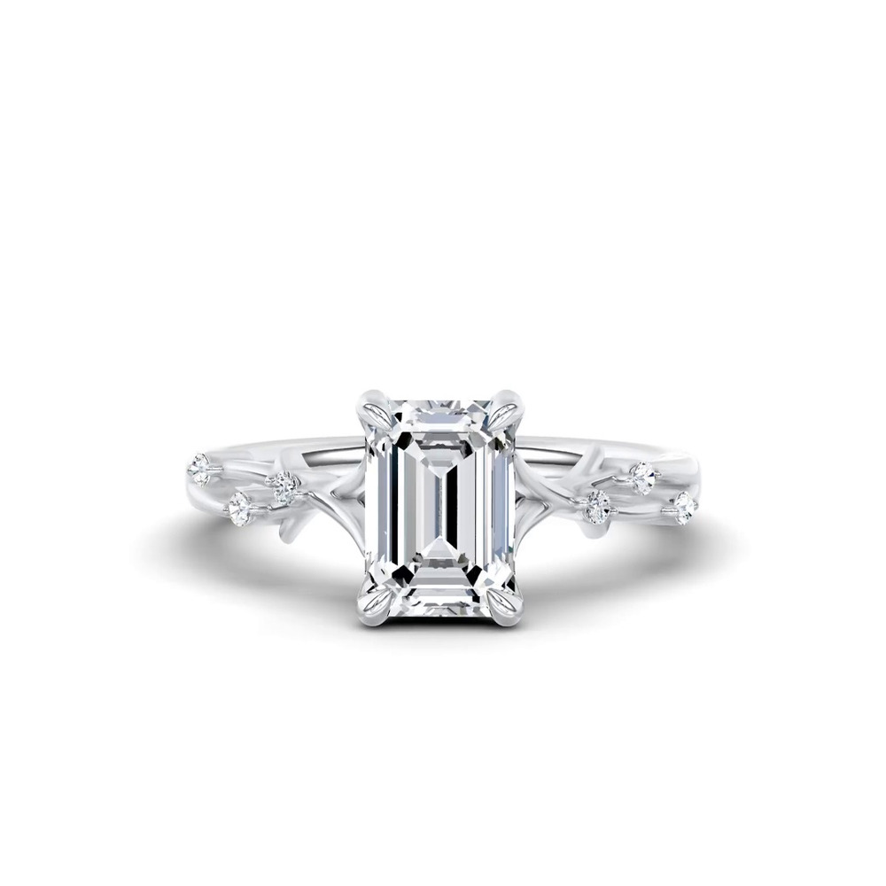 360 degree view of Vionne Vine Engagement Ring