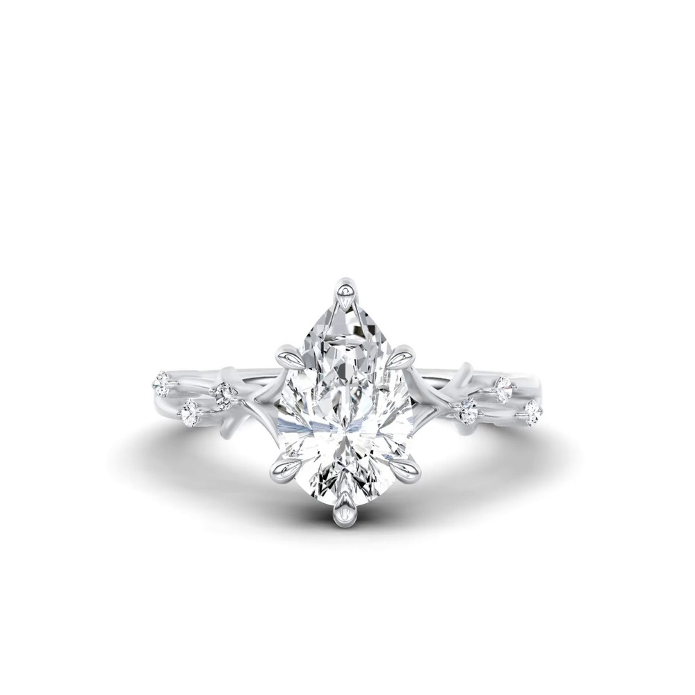 360 degree view of Vionne Vine Engagement Ring