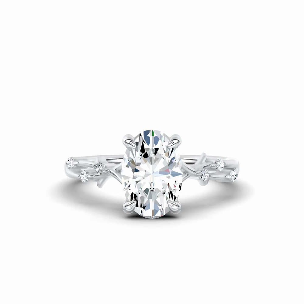 360 degree view of Vionne Vine Engagement Ring