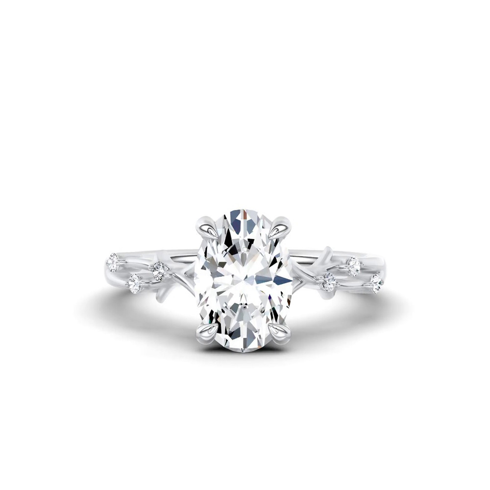 360 degree view of Vionne Vine Engagement Ring