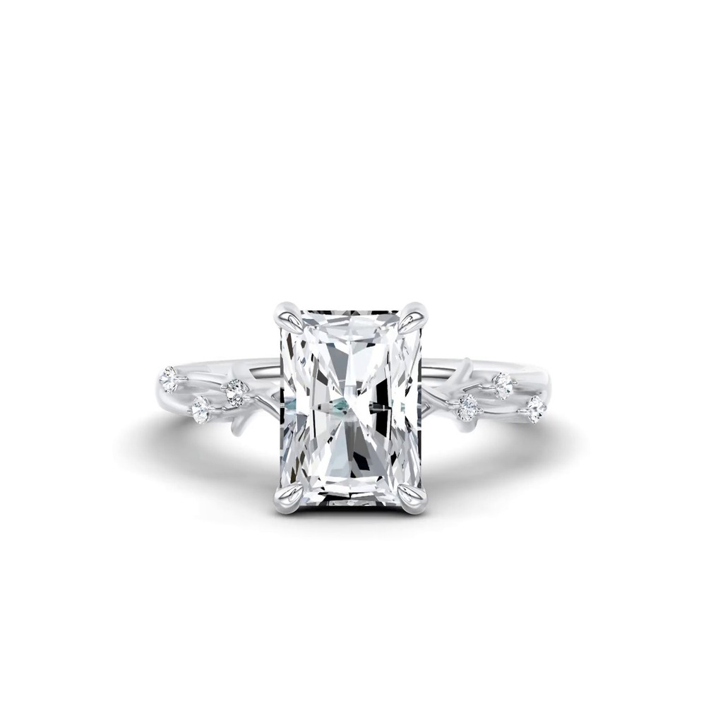 360 degree view of Vionne Vine Engagement Ring