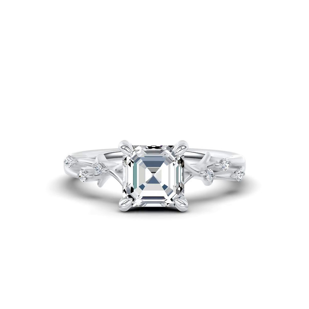 360 degree view of Vionne Vine Engagement Ring