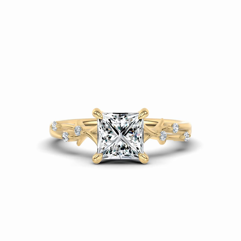360 degree view of Vionne Vine Engagement Ring