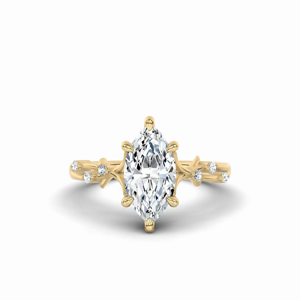 360 degree view of Vionne Vine Engagement Ring