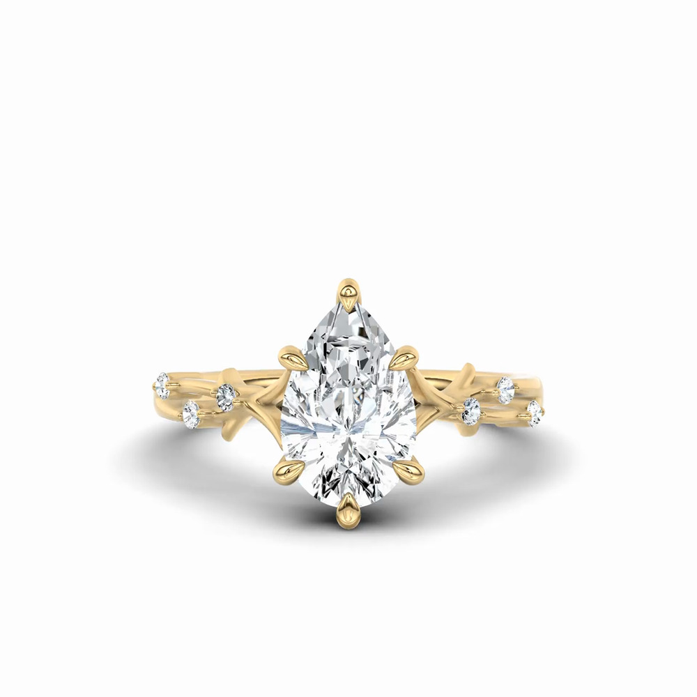 360 degree view of Vionne Vine Engagement Ring