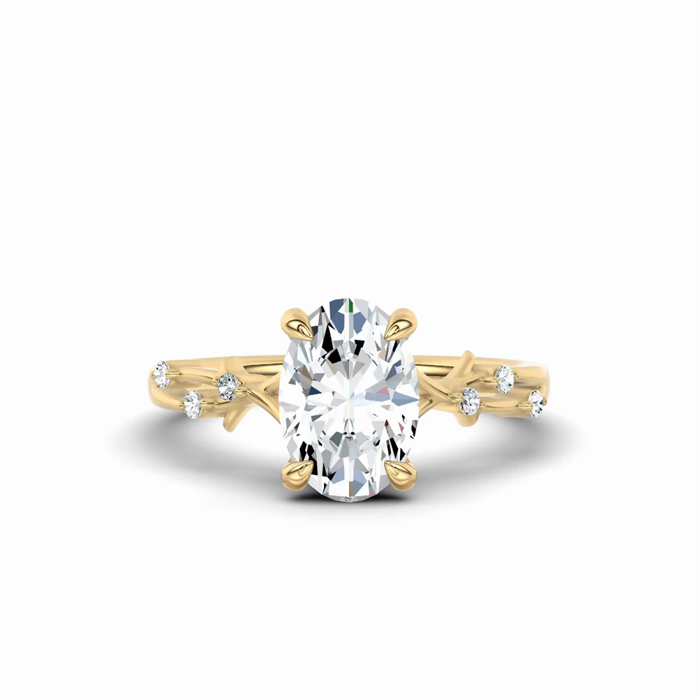 360 degree view of Vionne Vine Engagement Ring