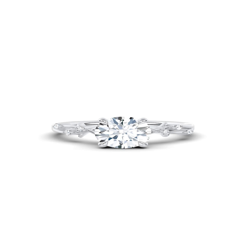 360 degree view of Vionne Vine Engagement Ring
