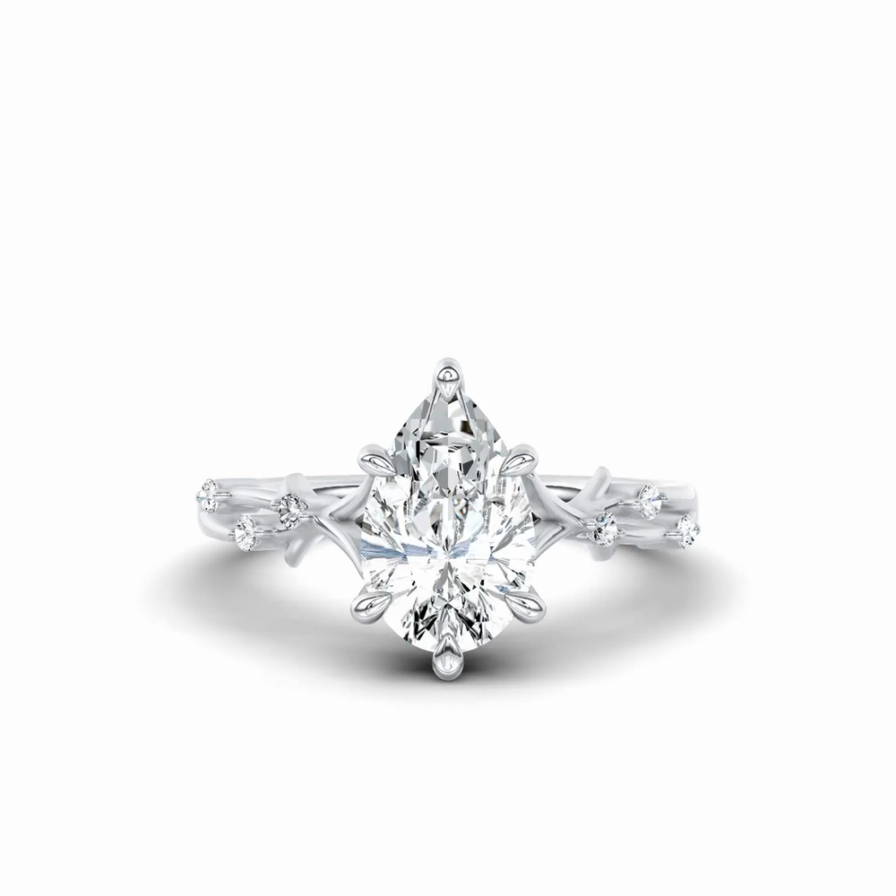 360 degree view of Vionne Vine Engagement Ring
