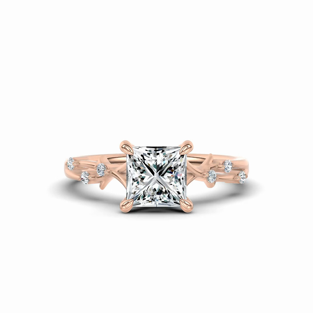 360 degree view of Vionne Vine Engagement Ring