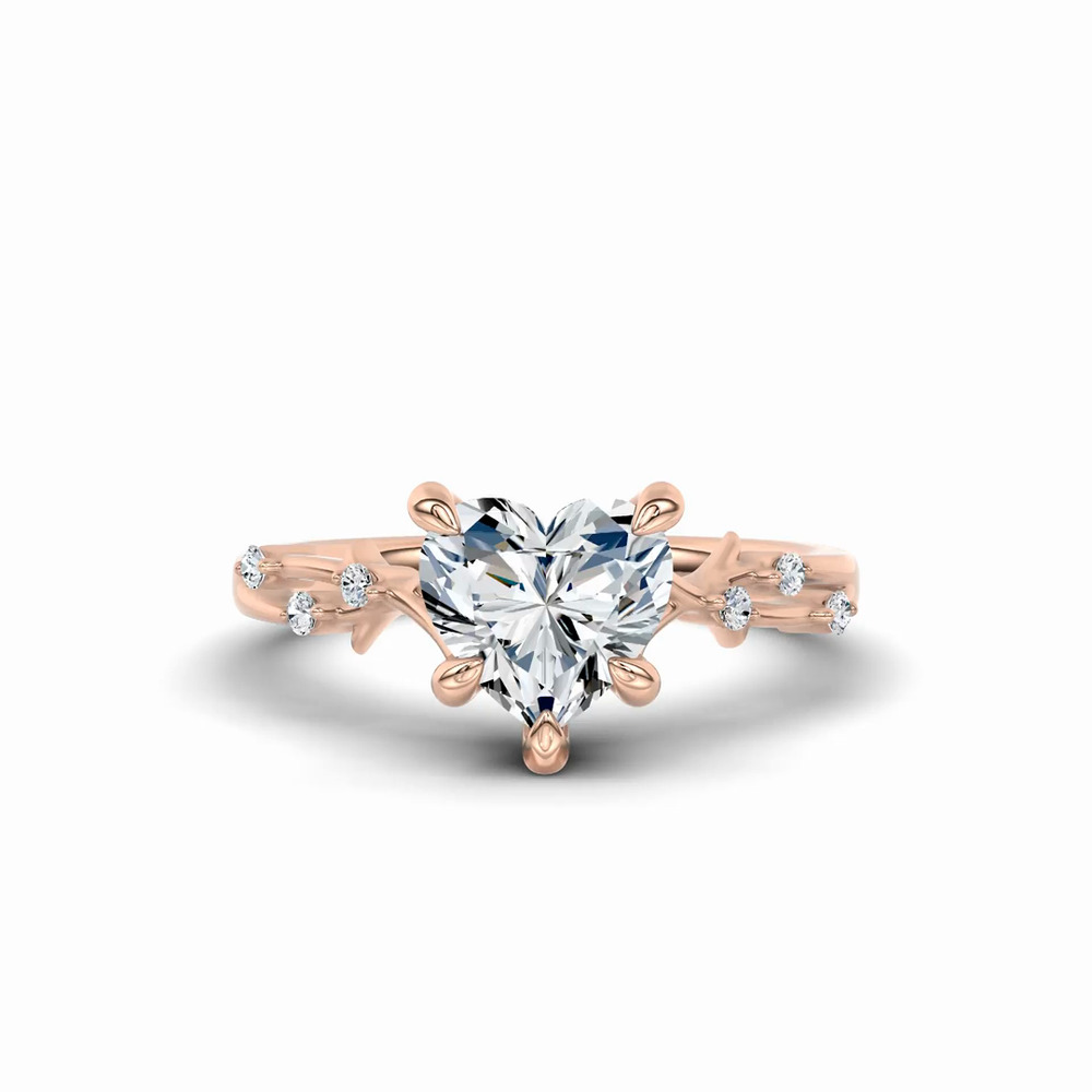 360 degree view of Vionne Vine Engagement Ring