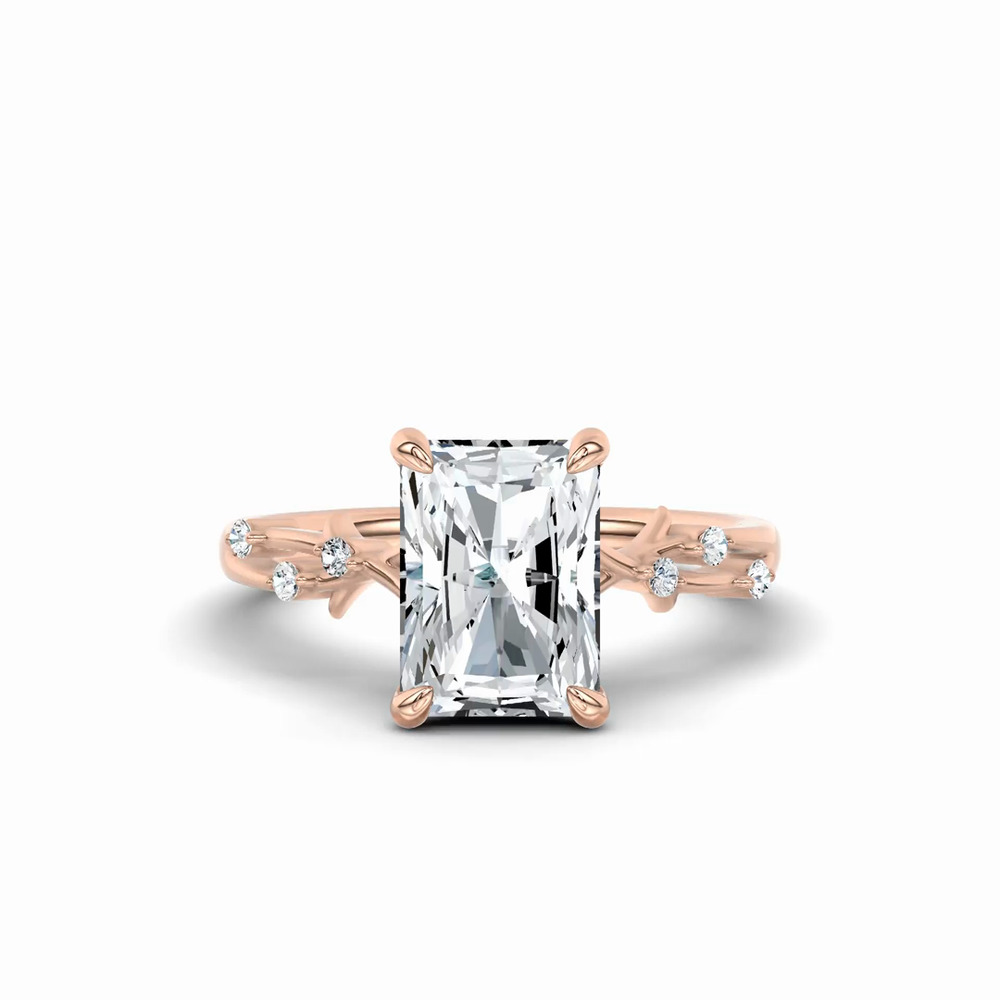 360 degree view of Vionne Vine Engagement Ring