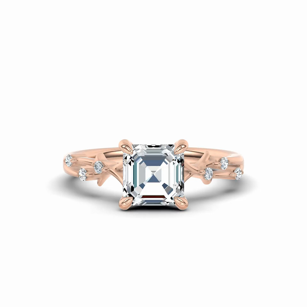 360 degree view of Vionne Vine Engagement Ring