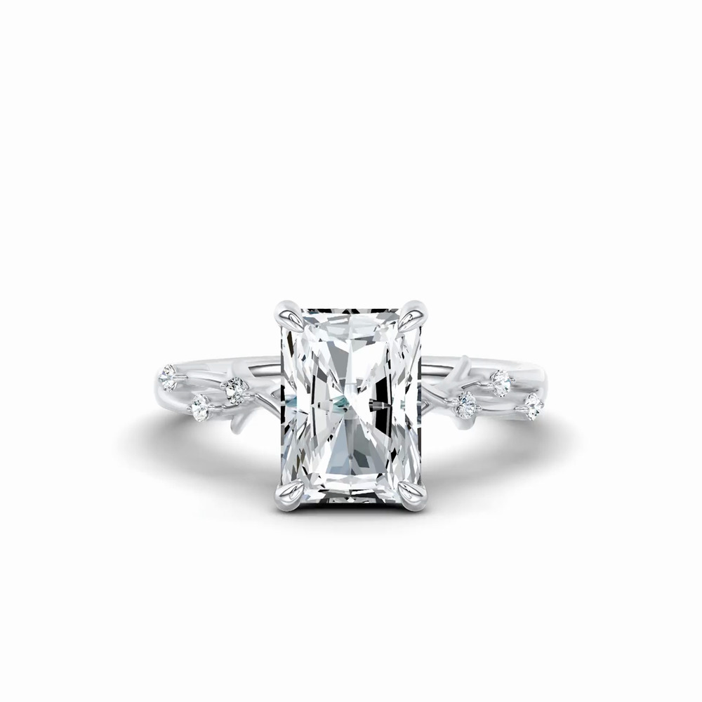 360 degree view of Vionne Vine Engagement Ring