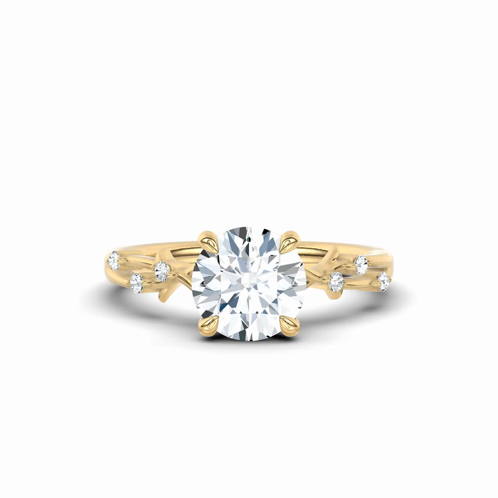 360 degree view of Vionne Vine Engagement Ring