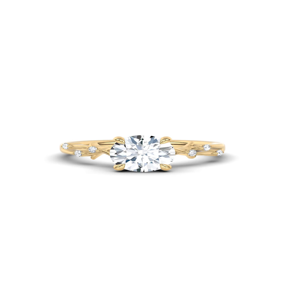 360 degree view of Vionne Vine Engagement Ring