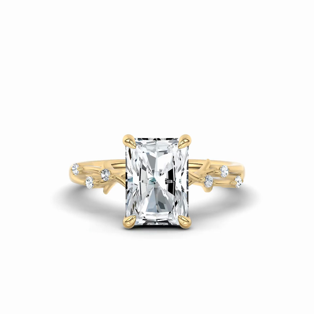 360 degree view of Vionne Vine Engagement Ring