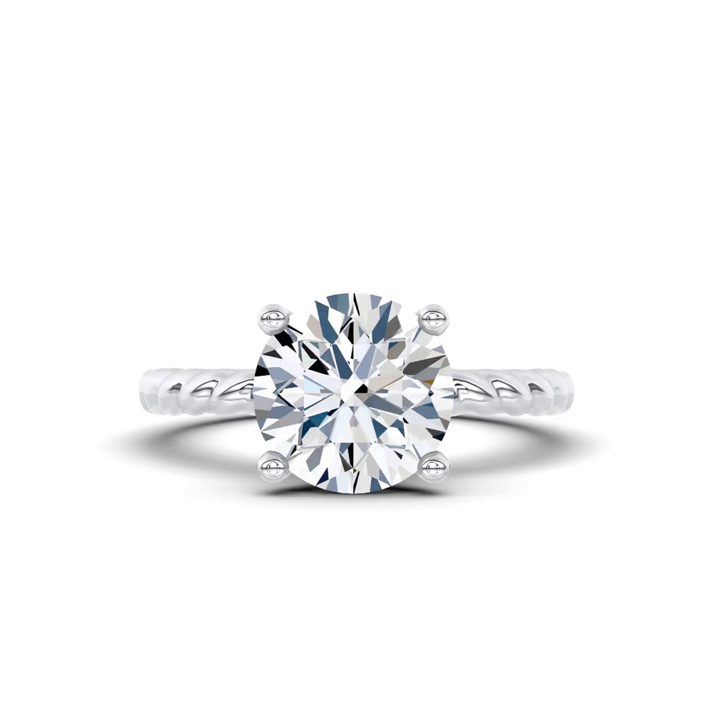 360 degree view of Yarn Twist Engagement Ring by Christian Siriano
