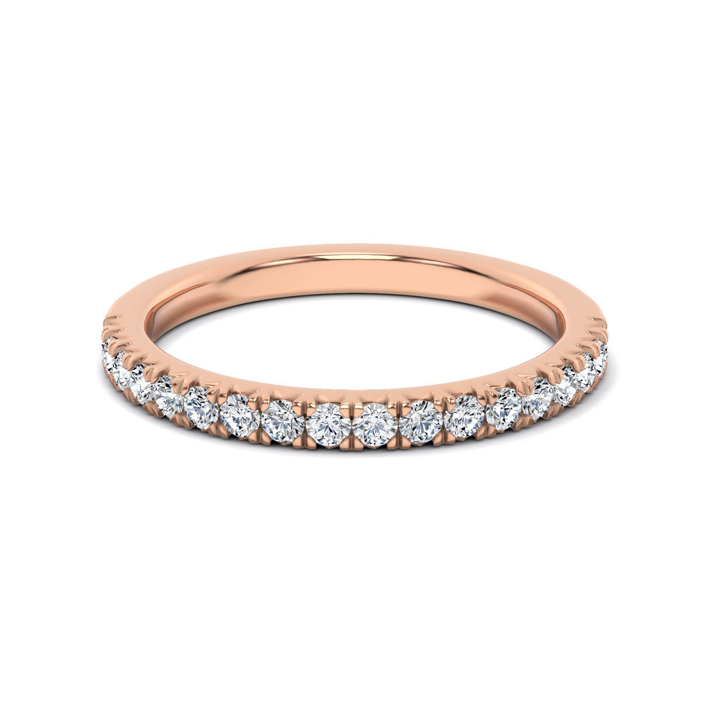 360 degree view of Brenda Classic Pavé Band