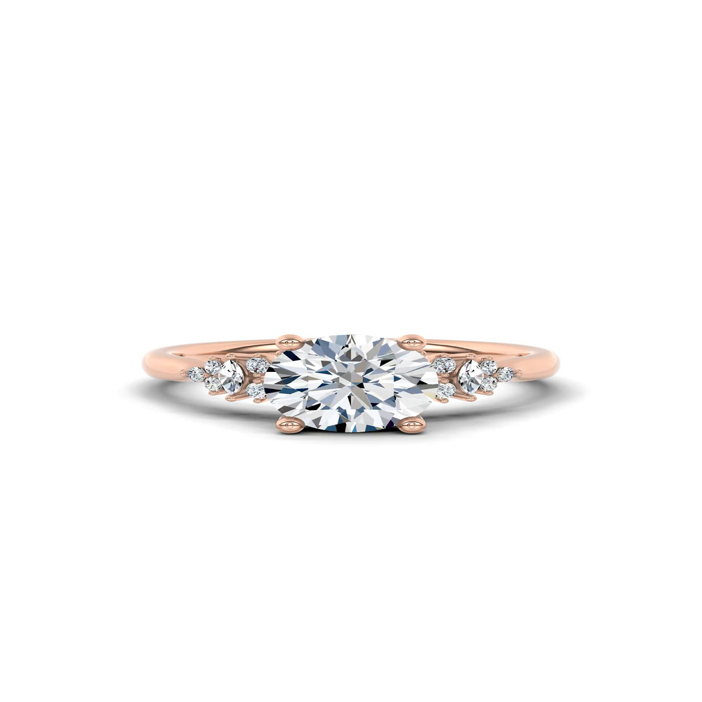 360 degree view of Almita Marquise And Round Diamond Engagement Ring
