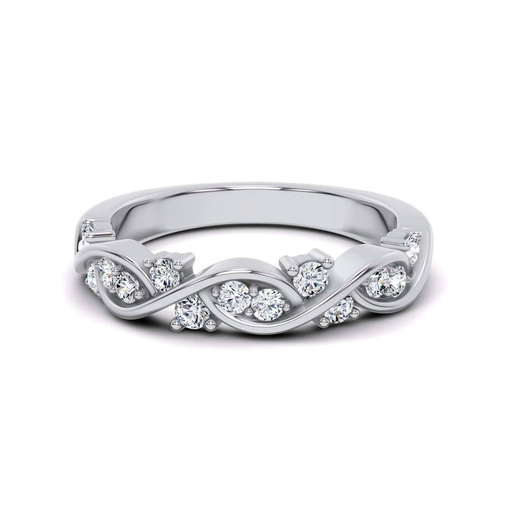 360 degree view of Charlie Swirl Diamond Band