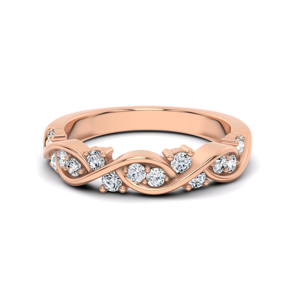 360 degree view of Charlie Swirl Diamond Band