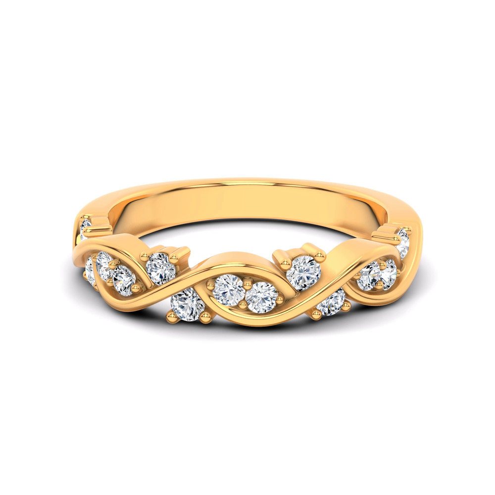 360 degree view of Charlie Swirl Diamond Band