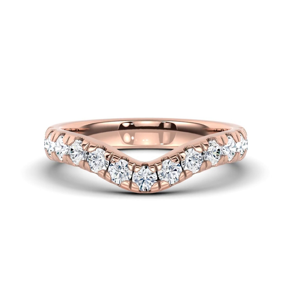 360 degree view of Boda Curved Pavé Lab Diamond Band (3mm)