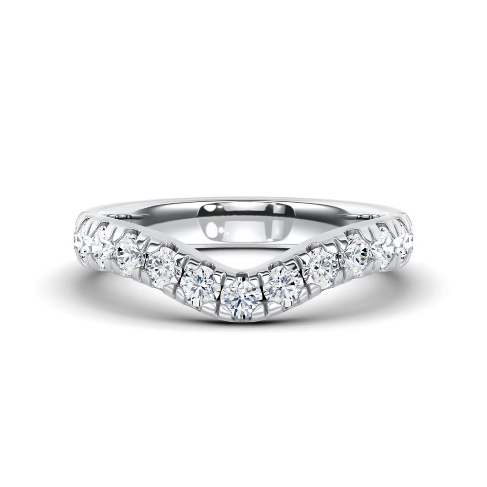 360 degree view of Boda Curved Pavé Diamond Band (3mm)
