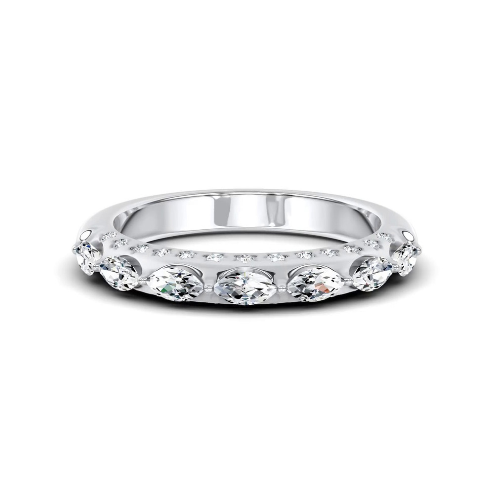 360 degree view of Fireworks Marquise Diamond Band