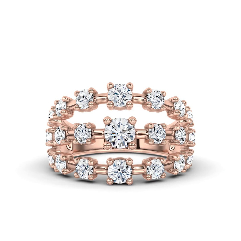 360 degree view of Starlight Graduated Triple Row Lab Diamond Band (2.00 ct. tw.)