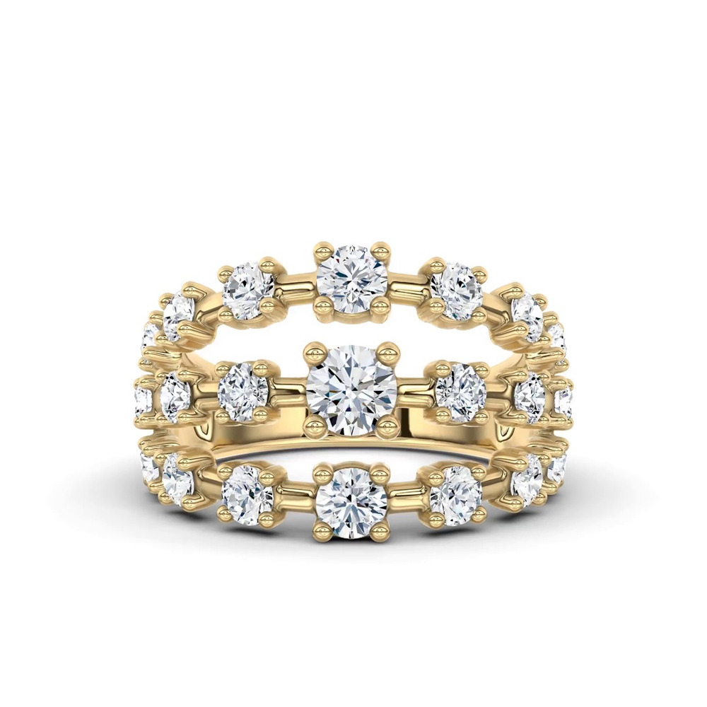 360 degree view of Starlight Graduated Triple Row Diamond Band (2.00 ct. tw.)
