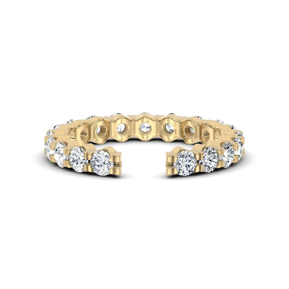 360 degree view of Ouvre Round Diamond Open Eternity Band
