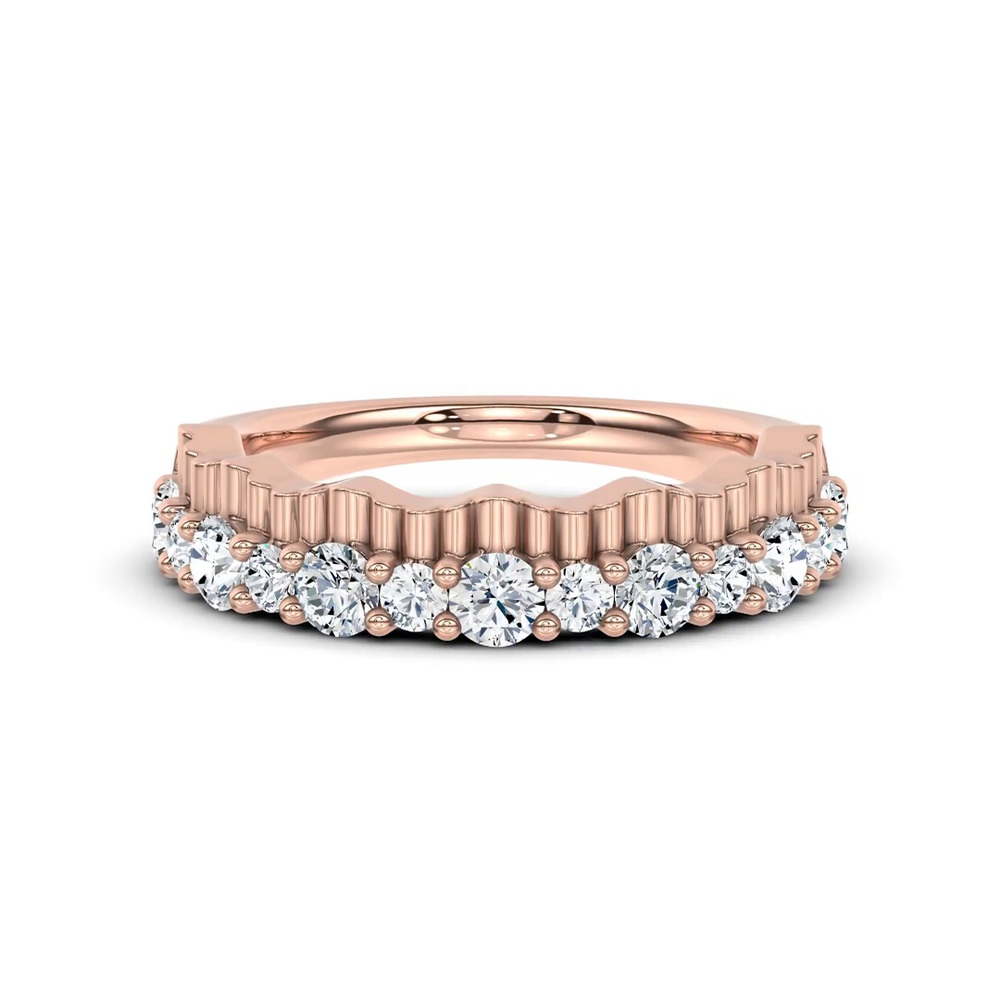 360 degree view of Scalloped Pavé Diamond Band (1.00 ct. tw.)