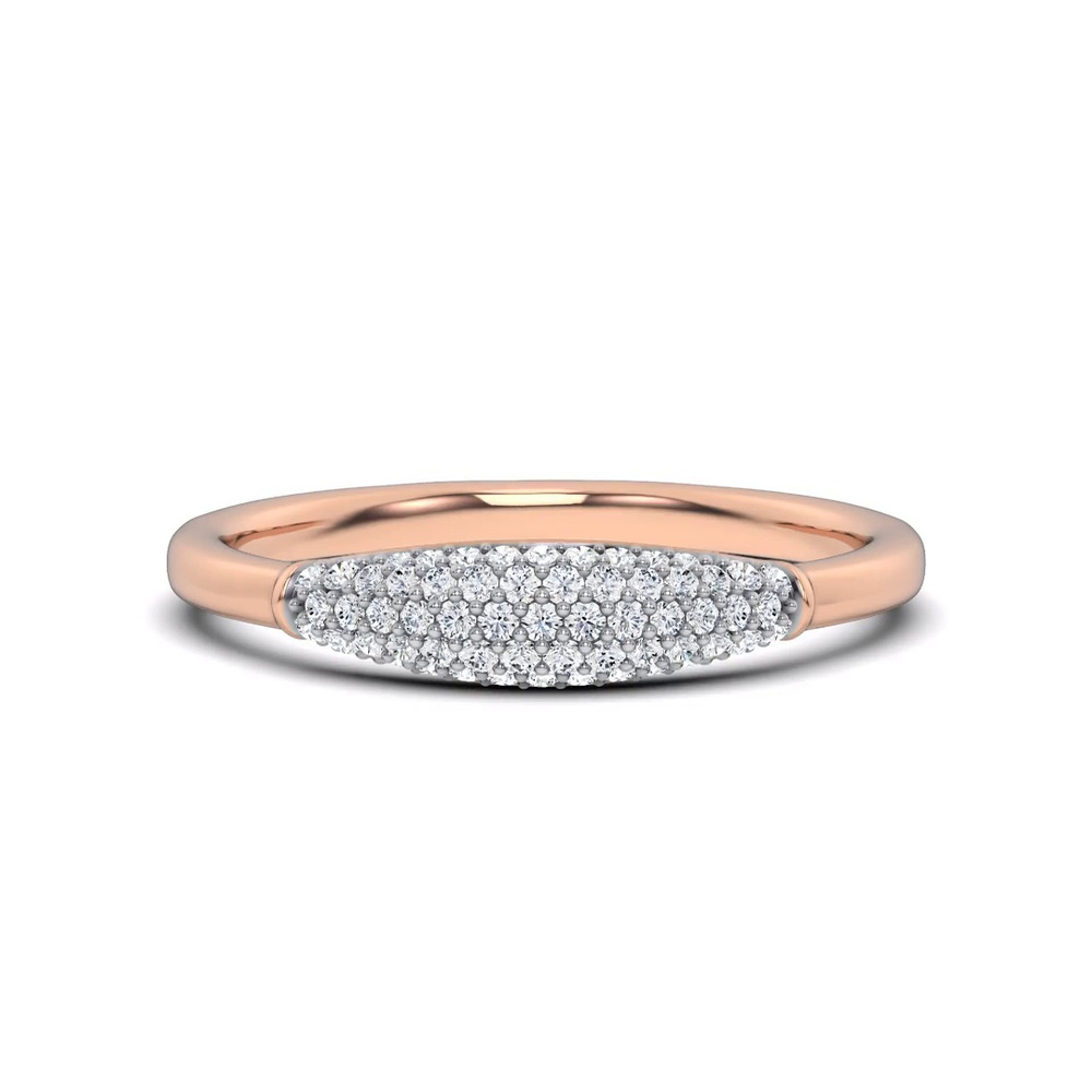 360 degree view of Mirage Lab Pavé Dome Ring